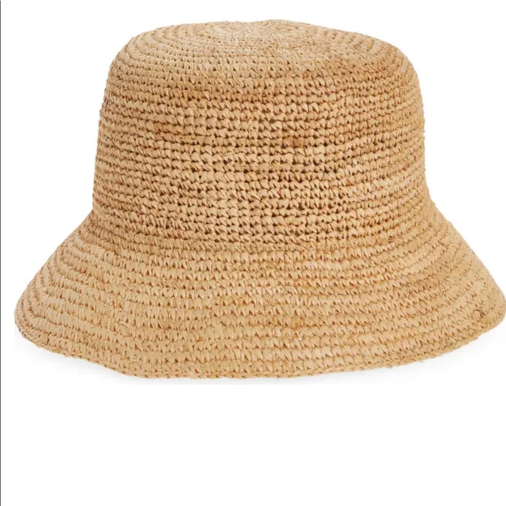 L*SPACE Isadora Straw Bucket Hat